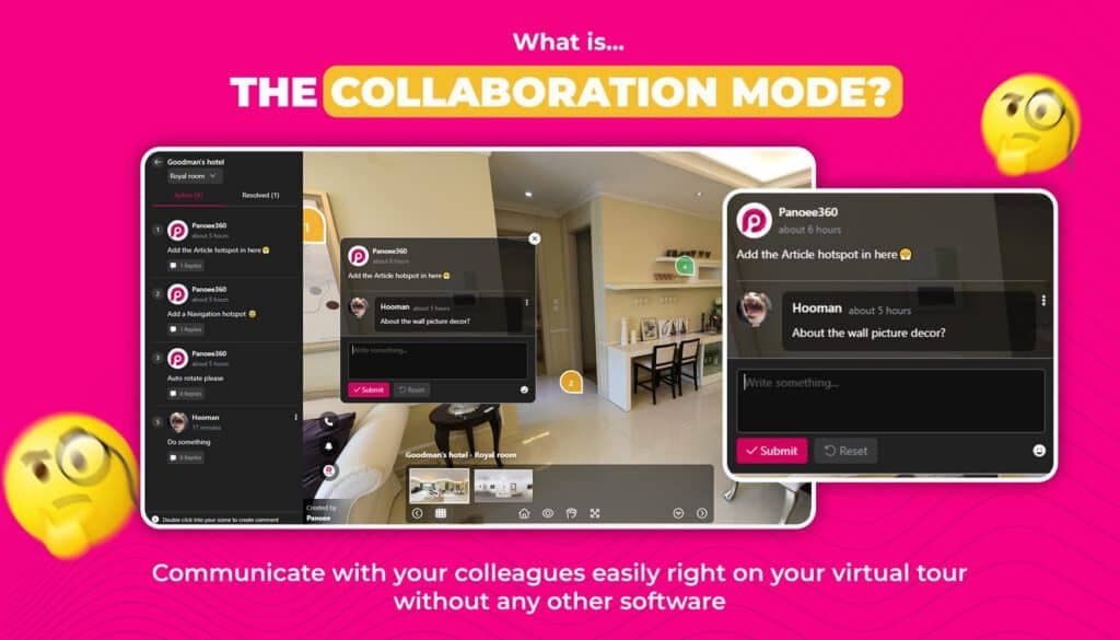 How to Create a Team-working Virtual Tour with Panoee’s Collaboration Mode