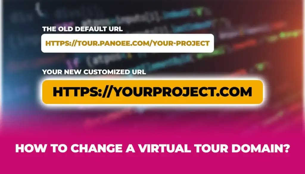How to change a virtual tour domain effeciently?