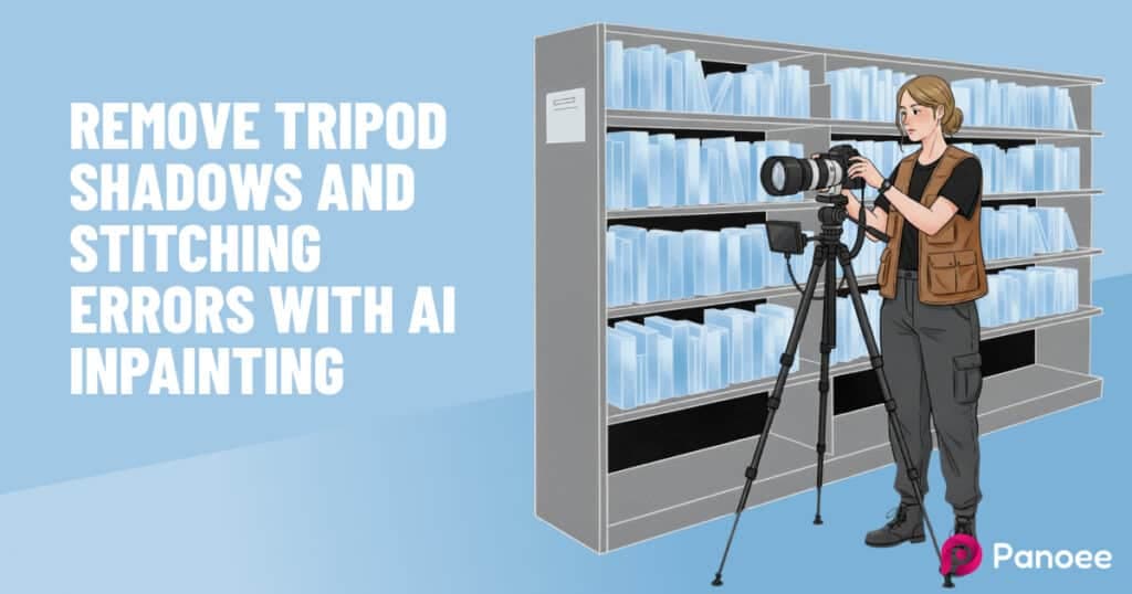 360 Virtual Tours: Remove Tripod Shadows and Stitching Errors with AI Inpainting [No Reshoot Needed]