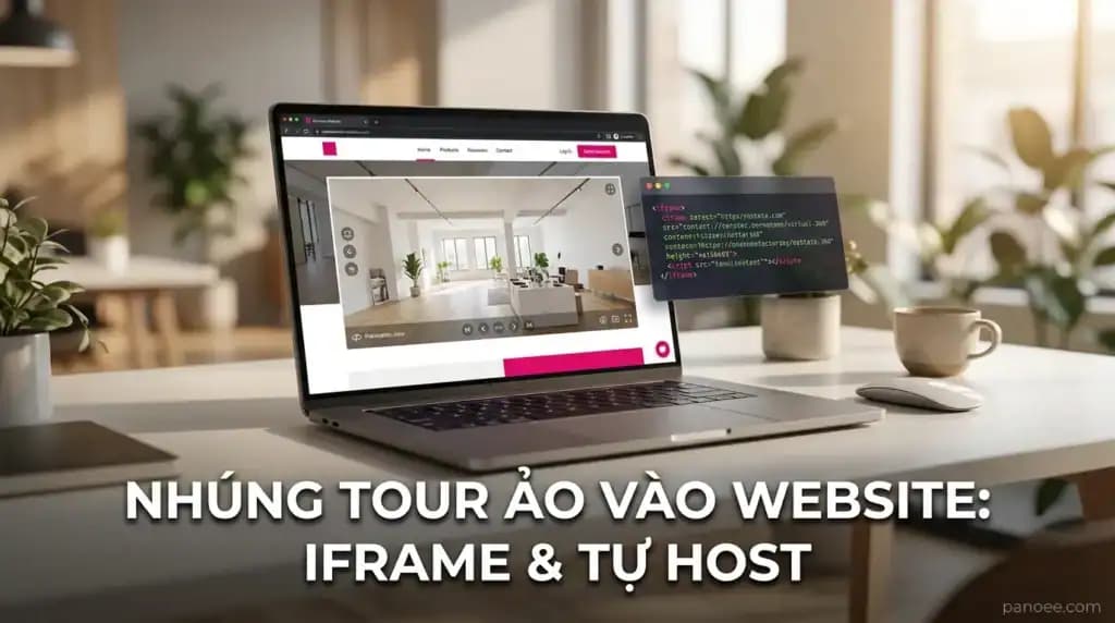 Nhúng Tour Ảo Vào Website: Hướng Dẫn iFrame, WordPress Và Tự Host
