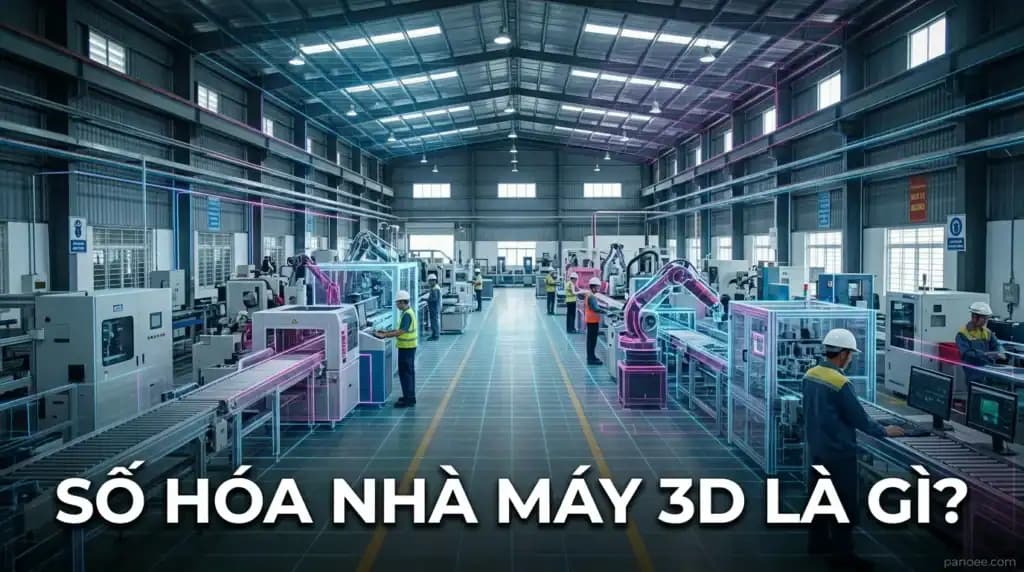 Số Hóa Nhà Máy 3D Là Gì? Phân Biệt Tour 360 Và Digital Twin