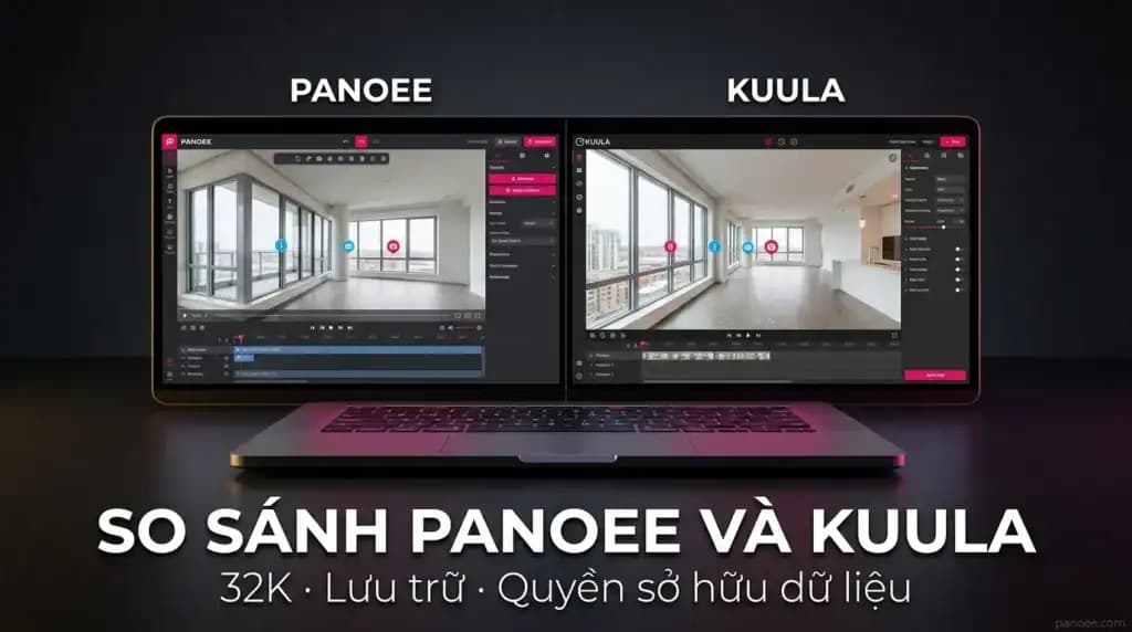 So Sánh Panoee và Kuula: Khác Biệt Về 32K, Lưu Trữ Và Quyền Sở Hữu