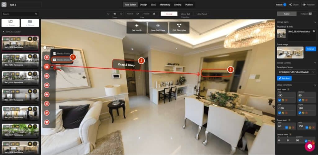 Edit hotspot Media – Image