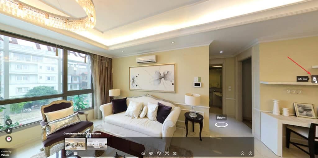 Make a Virtual Tour Description pop up