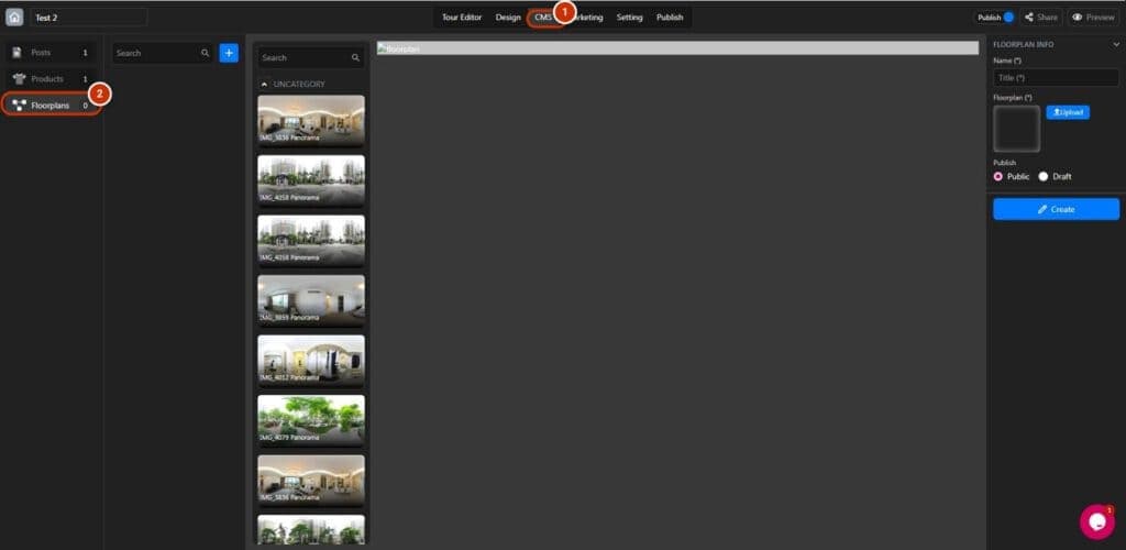 Manage Floorplans