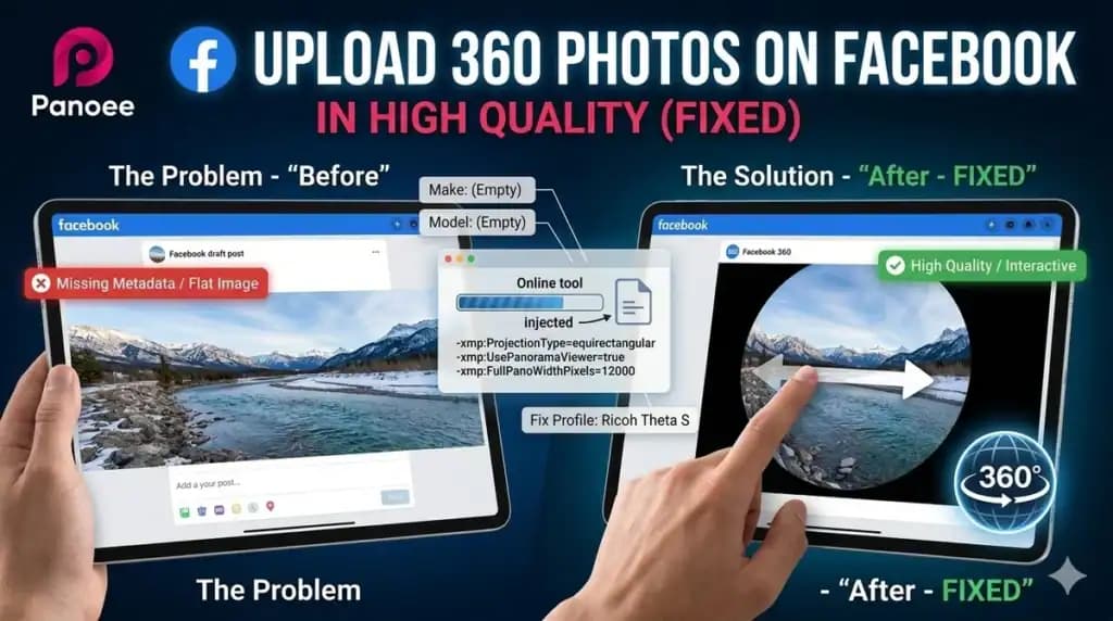 How to Upload and Share 360 Photos on Facebook in High Quality (Fixed)
