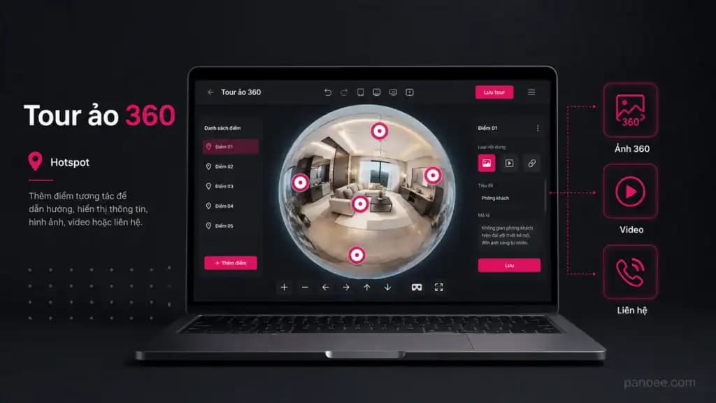 Phần mềm tạo tour ảo 360: so sánh 7 lựa chọn và cách chọn đúng nhu cầu