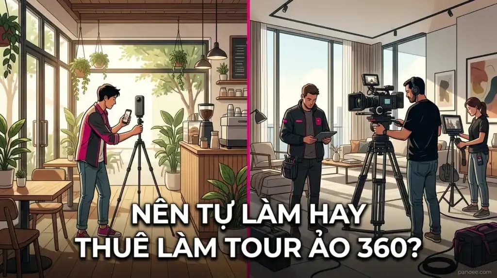 Nên Tự Làm Hay Thuê Làm Tour Ảo 360? Cách Chọn Theo Quy Mô Và Ngân Sách