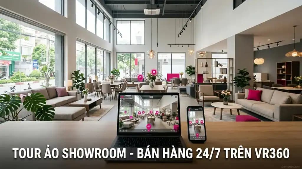 Tour Ảo Showroom: Giải Pháp Trưng Bày Và Bán Hàng 24/7 Trên VR360