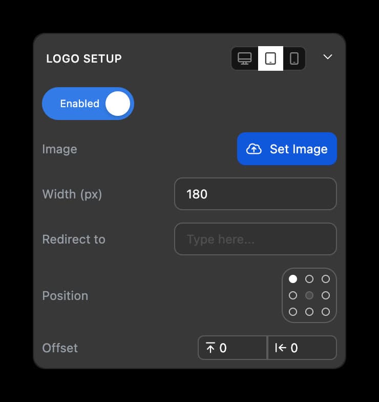 ✨ IMPROVED · Logo Setup