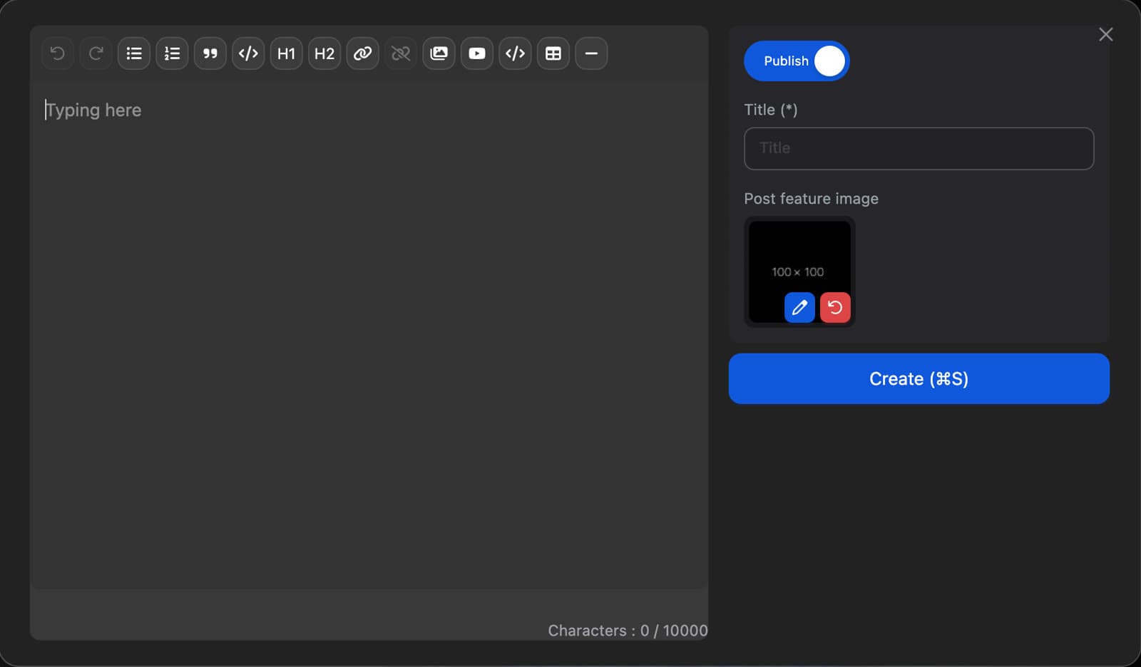 ⚡ OPTIMIZED · Post & Product Editor