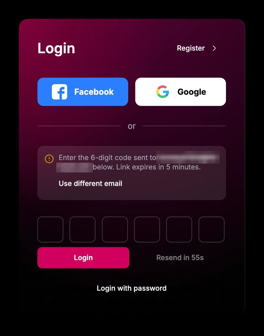 🆕 NEW · Passwordless Login