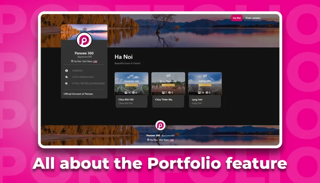 Panoee’s Portfolio Feature: Showcase Your Virtual tours with Ease