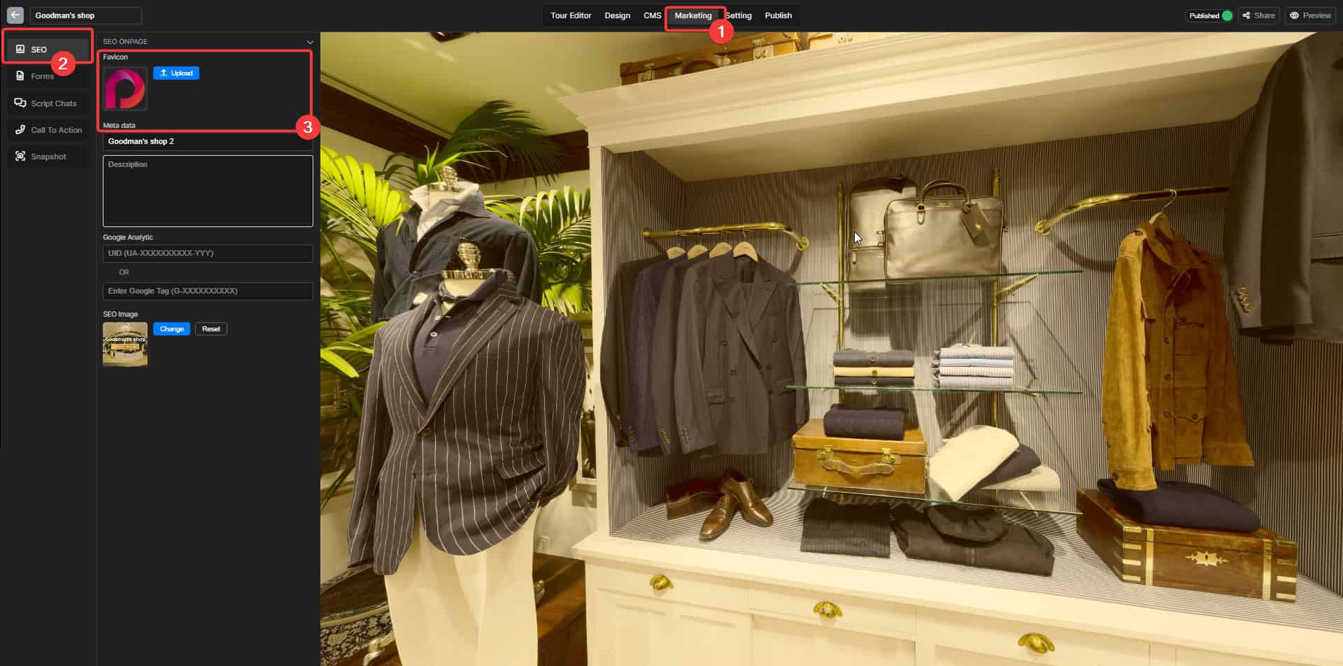 Update Favicon virtual tour
