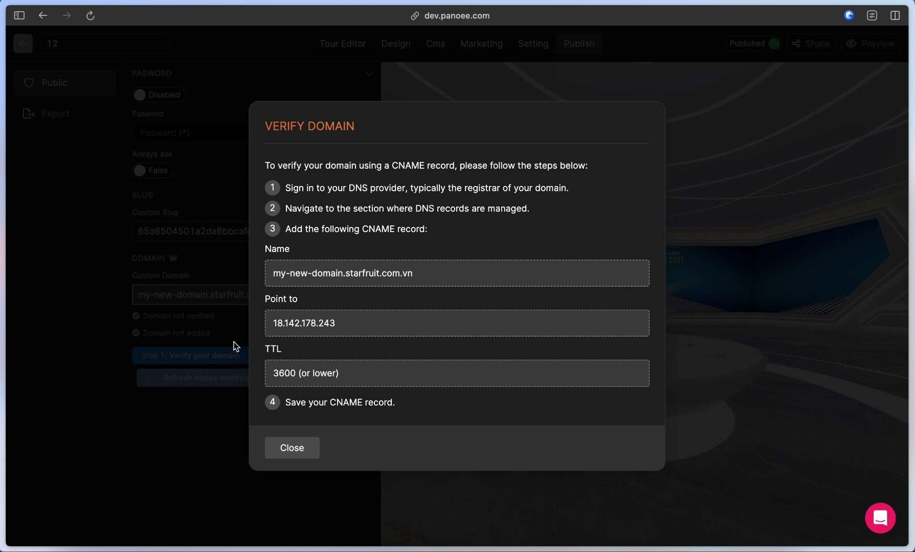 How to Use Your Own Domain as a Virtual Tour Link
