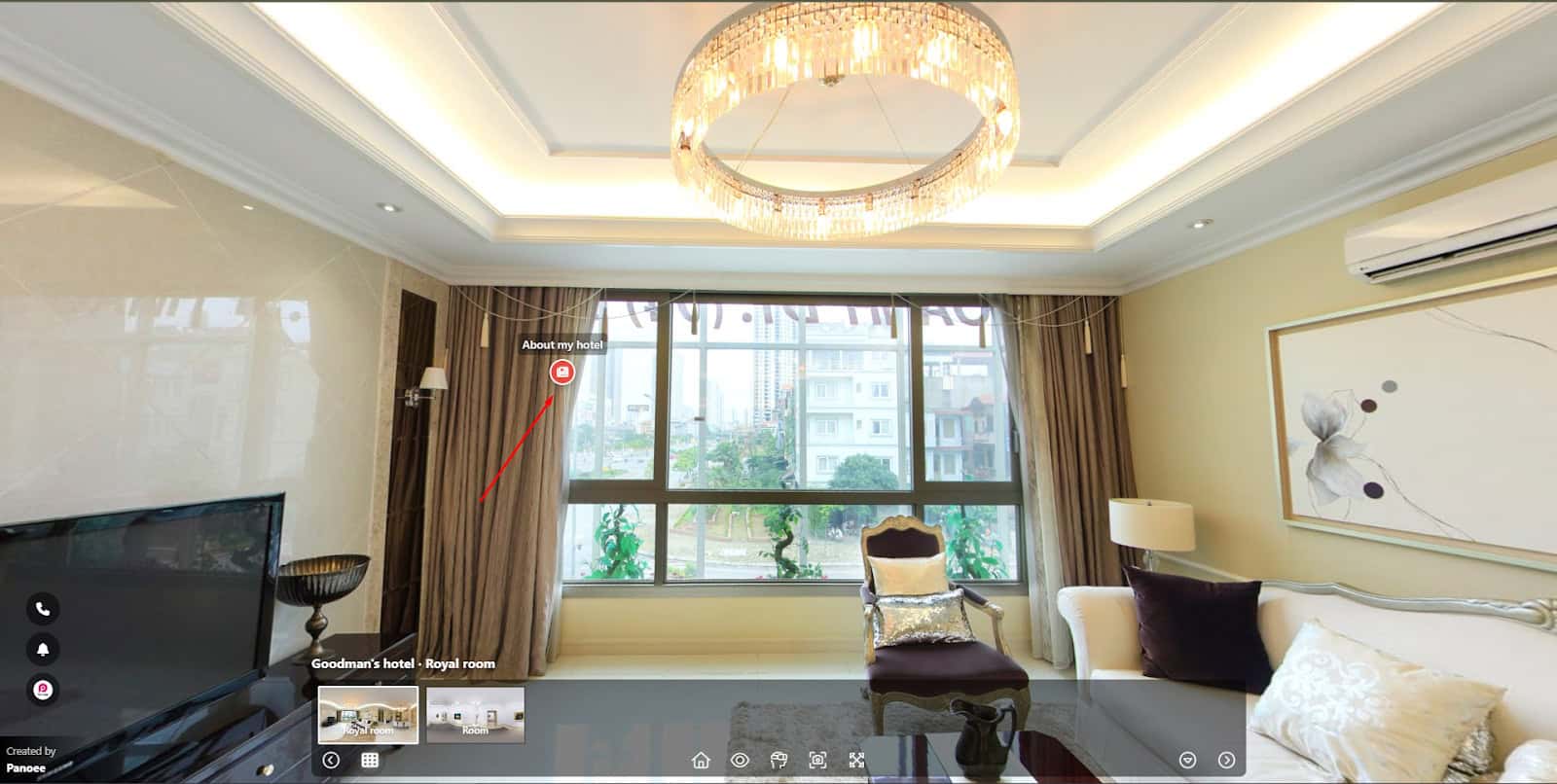 Article hotspot virtual tour
