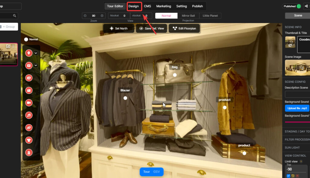 Customize the Control bar interface
