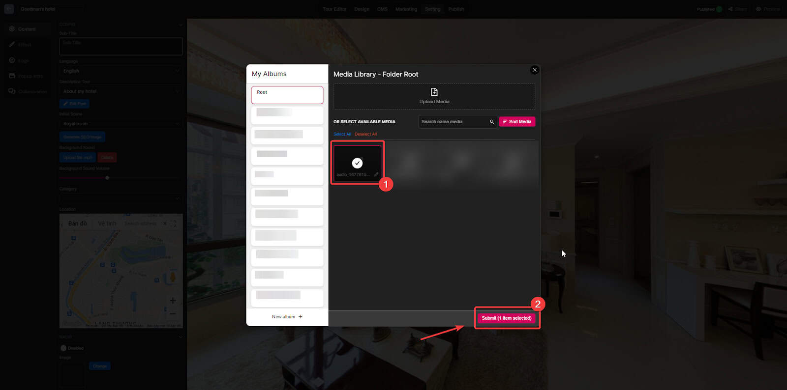 Add Background Sound to your virtual tour