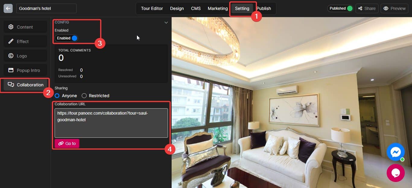team-working virtual tour