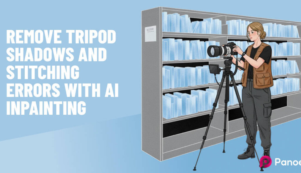 360 Virtual Tours: Remove Tripod Shadows and Stitching Errors with AI Inpainting [No Reshoot Needed]