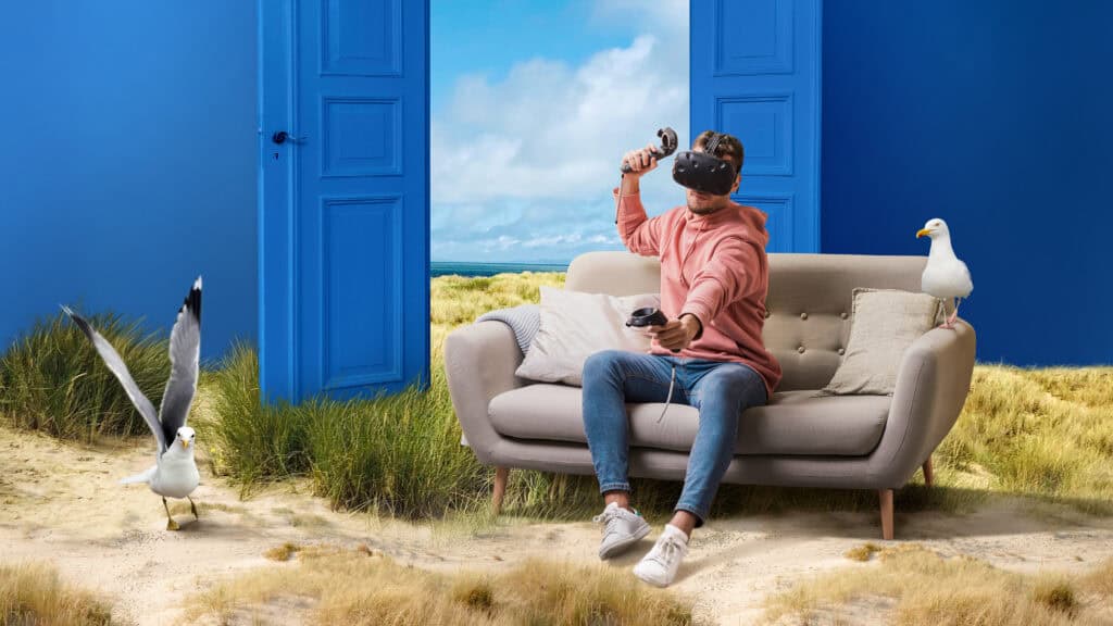 immersive experience concept collage