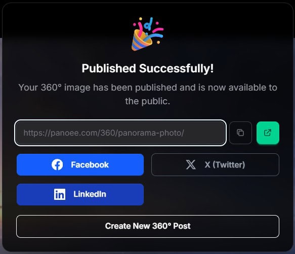 Step 3.2 - The final shareable link generated, ready to be copied and sent to others.