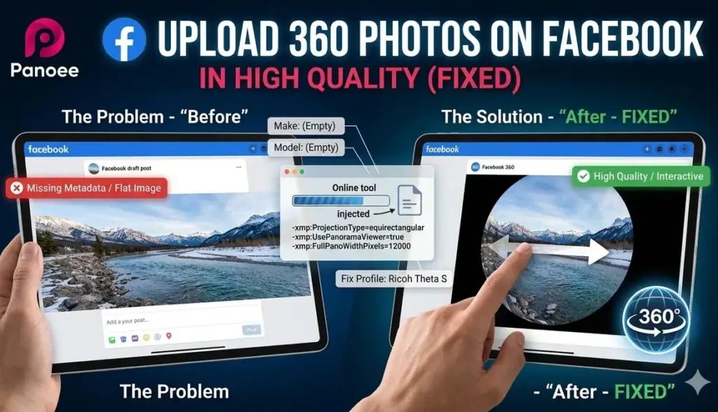 How to Upload and Share 360 Photos on Facebook in High Quality (Fixed)