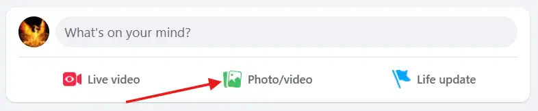 Upload 360 photo to facebook - Step 2