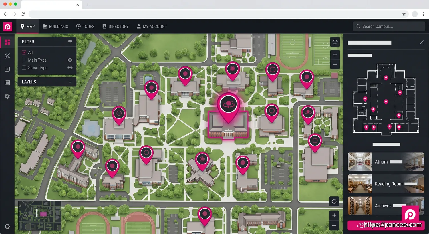 virtual open day - Interactive Campus Navigation